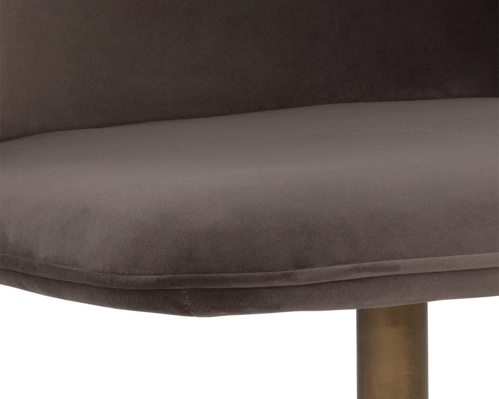 Sunpan Simone Swivel Dining Chair - Meg Ash