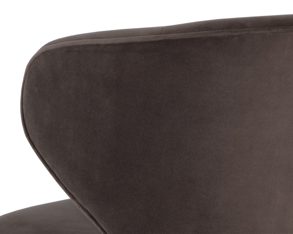 Sunpan Simone Swivel Dining Chair - Meg Ash