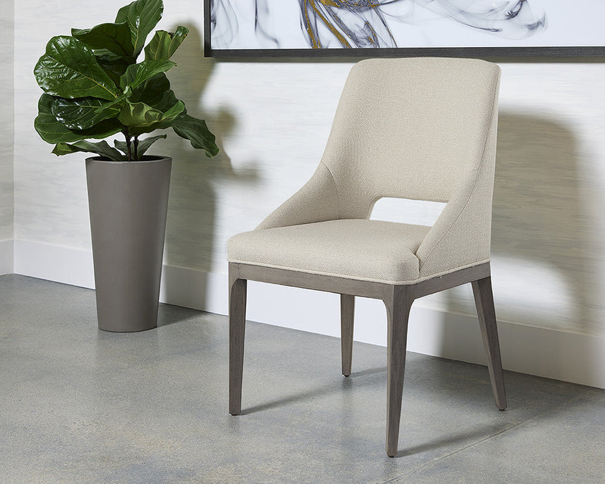 Sunpan Estrada Dining Chair - Light Grey Oak