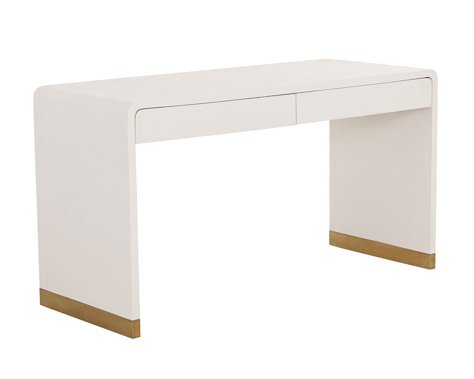 Sunpan Ilona Desk - Oyster Shagreen