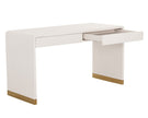 Sunpan Ilona Desk - Oyster Shagreen