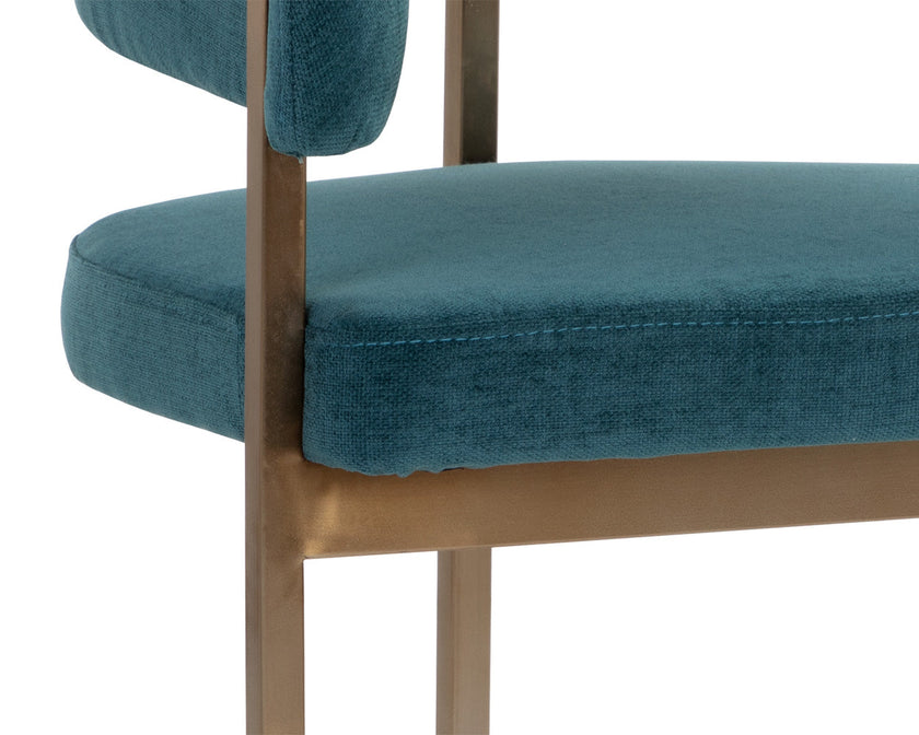 Sunpan Marris Dining Armchair - Gold