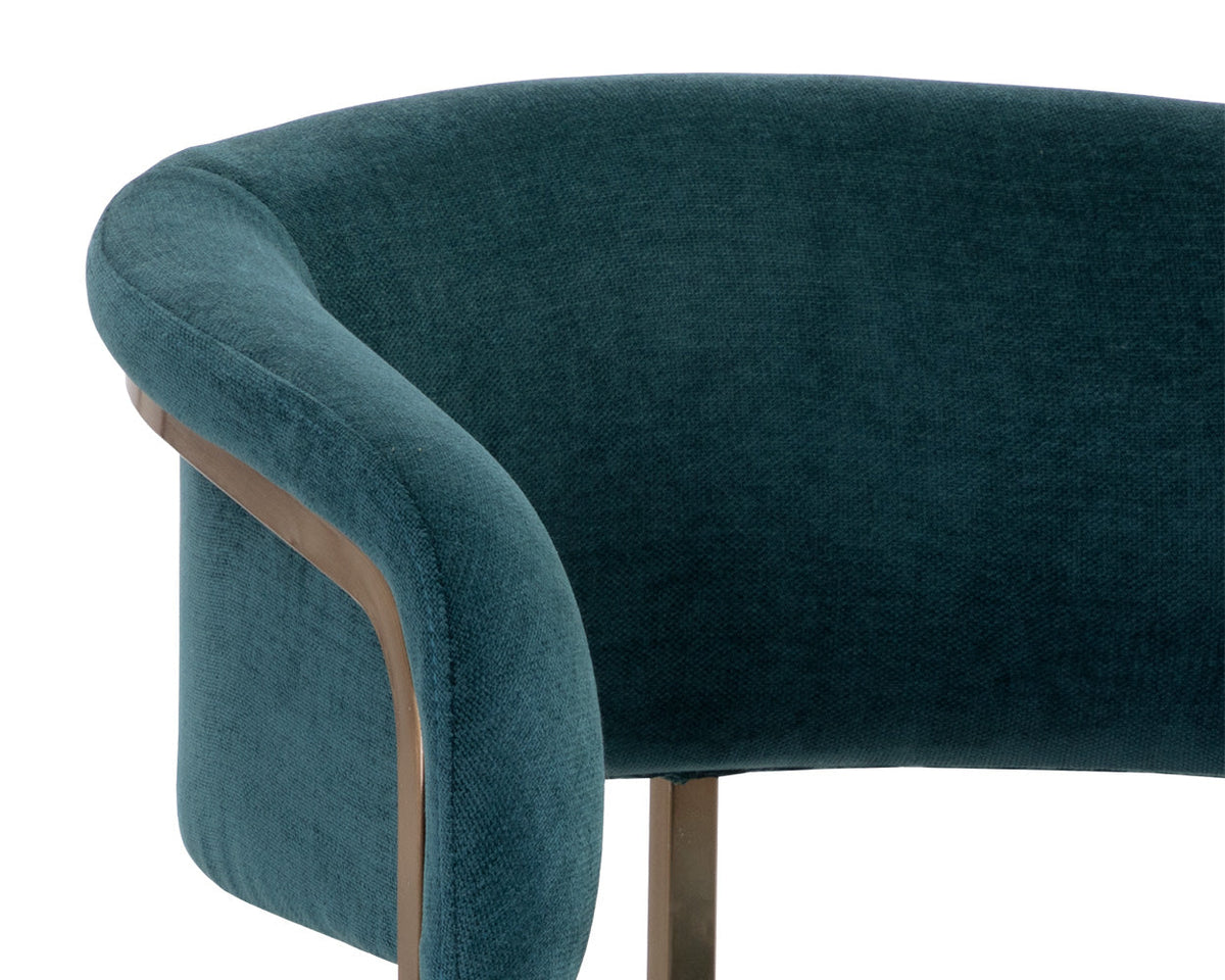 Sunpan Marris Dining Armchair - Gold