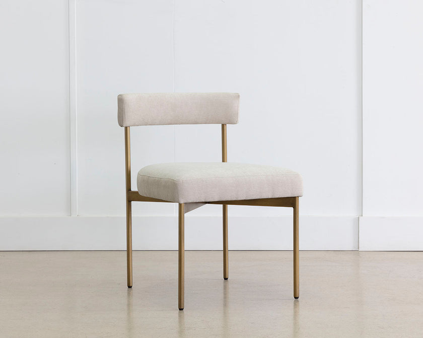 Sunpan Seneca Dining Chair - Antique Brass - Set of 2