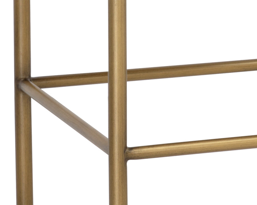 Sunpan Seneca Counter Stool - Antique Brass