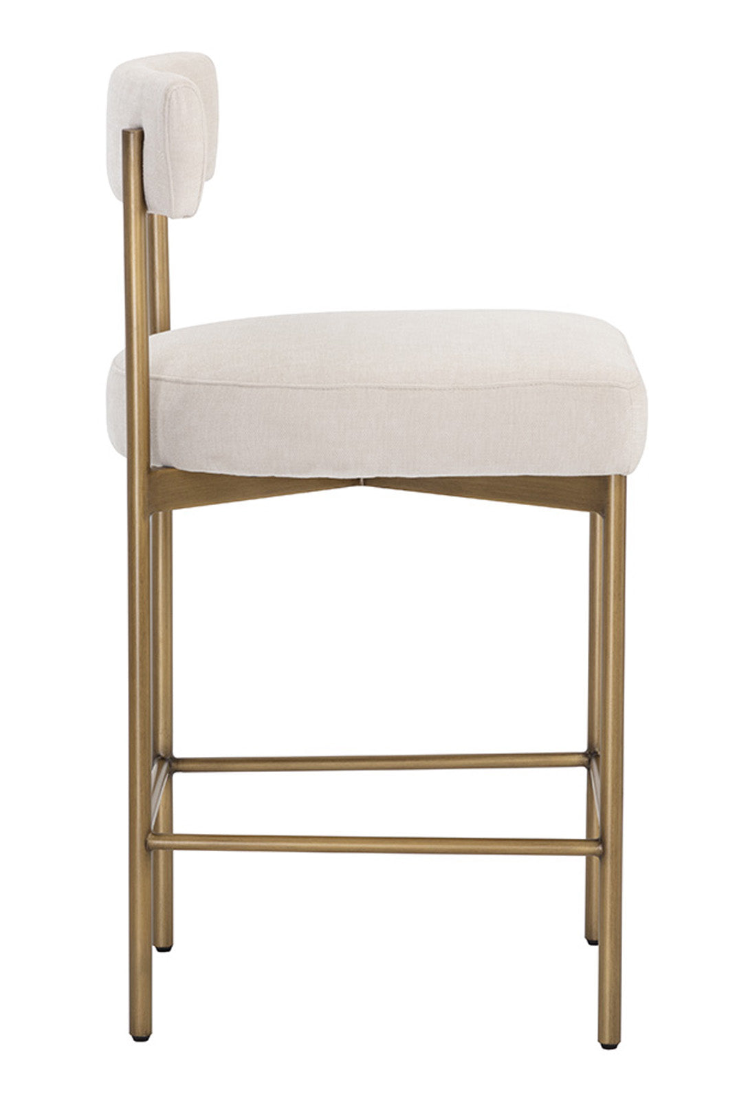 Sunpan Seneca Counter Stool - Antique Brass