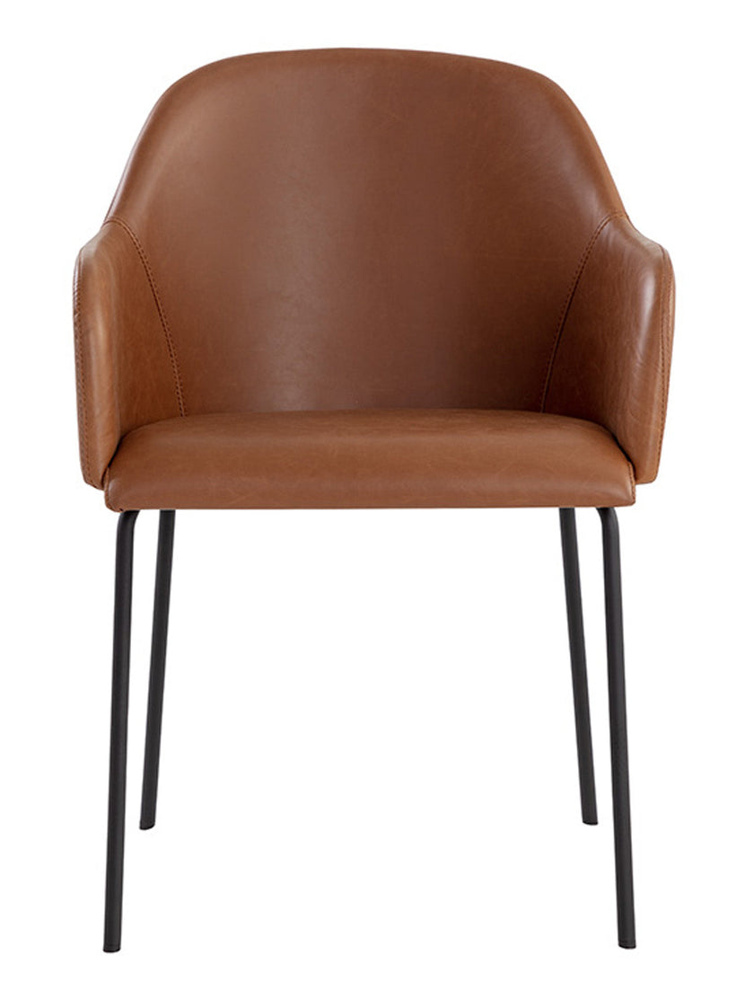 Sunpan Hensley Dining Armchair - Hazelnut