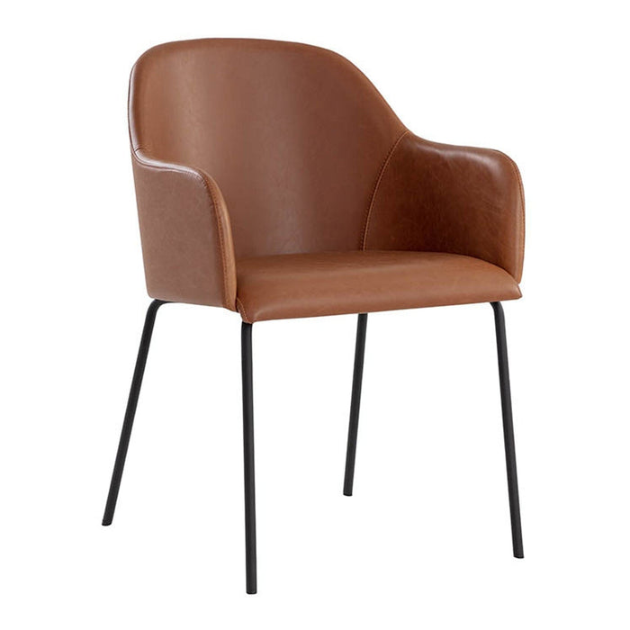 Sunpan Hensley Dining Armchair - Hazelnut