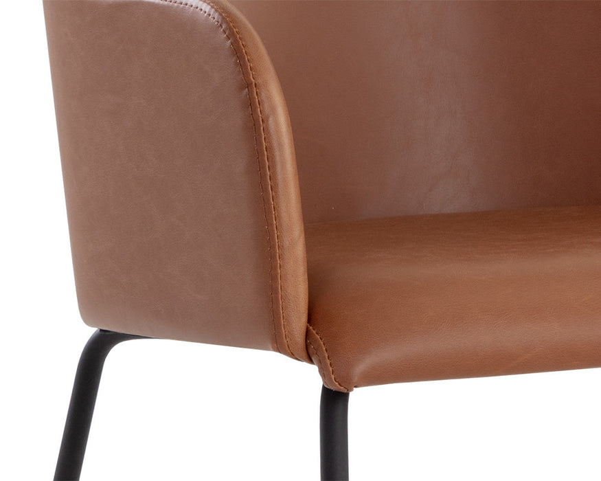 Sunpan Hensley Dining Armchair - Hazelnut