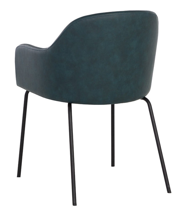 Sunpan Hensley Dining Armchair - Dark Teal