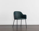 Sunpan Hensley Dining Armchair - Dark Teal