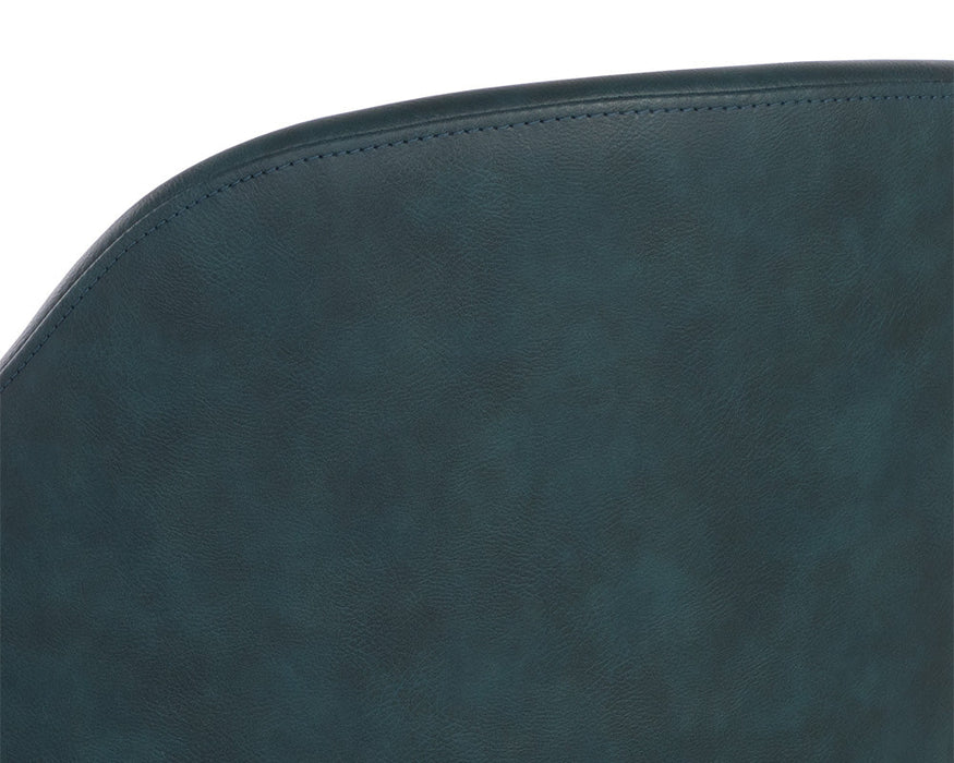 Sunpan Hensley Dining Armchair - Dark Teal