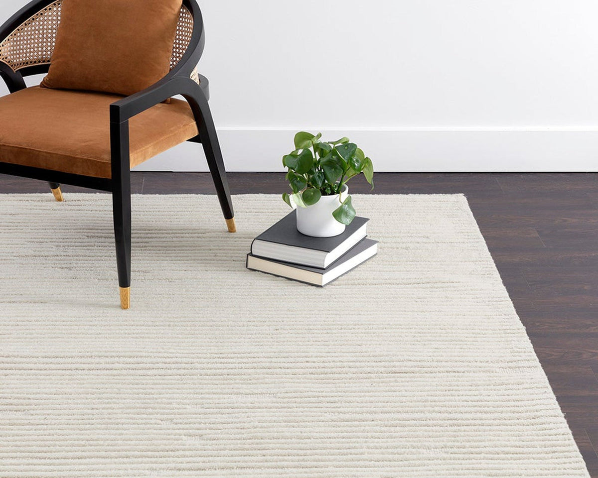 Sunpan Deva Hand-Woven Ivory Rug