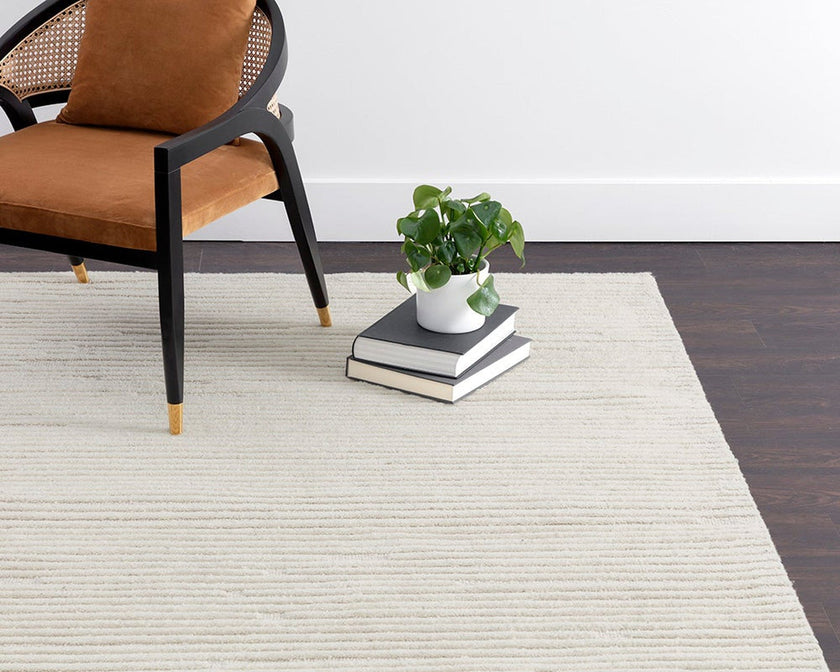 Sunpan Deva Hand-Woven Ivory Rug