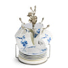 Michael Aram Blue Orchid Demitasse Set with Stand