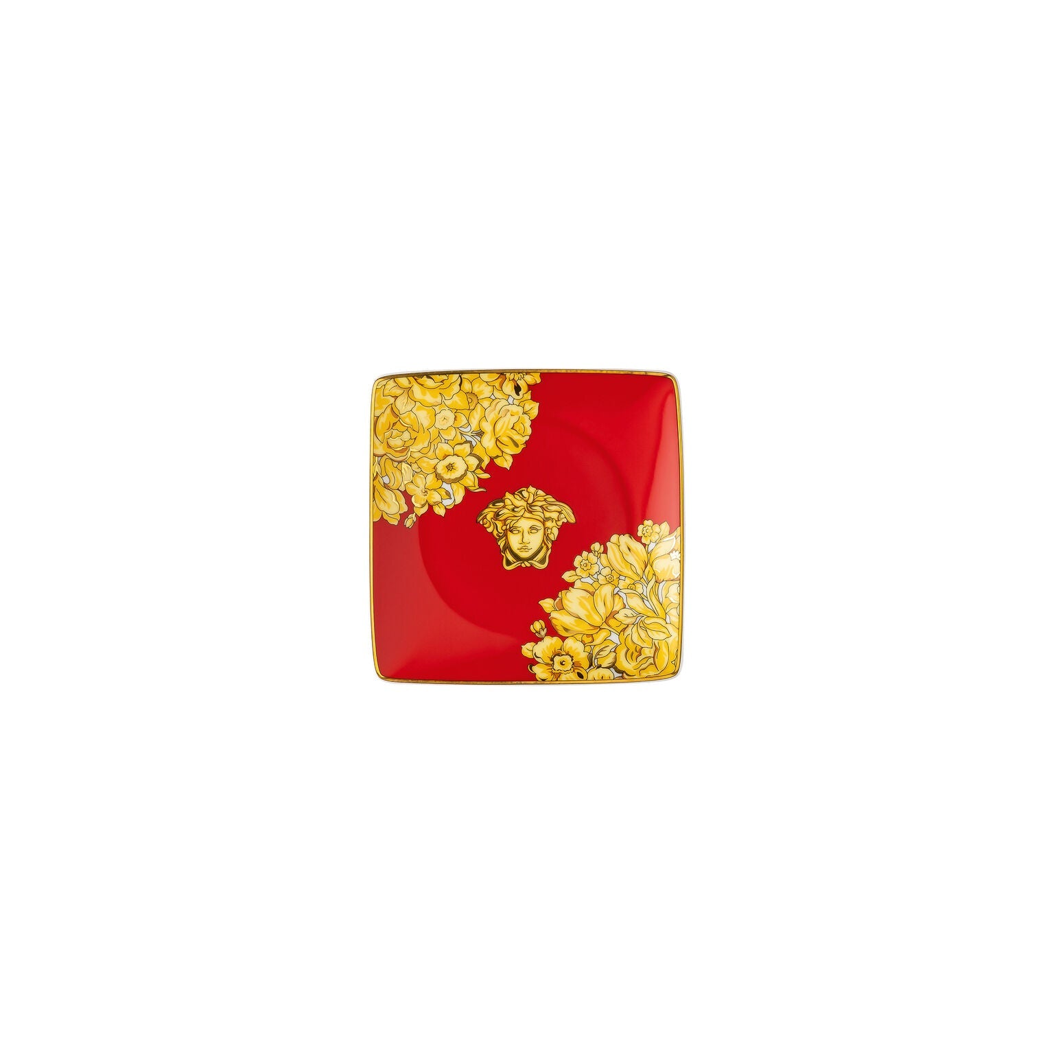 Versace Medusa Rhapsody Canape Dish - Red