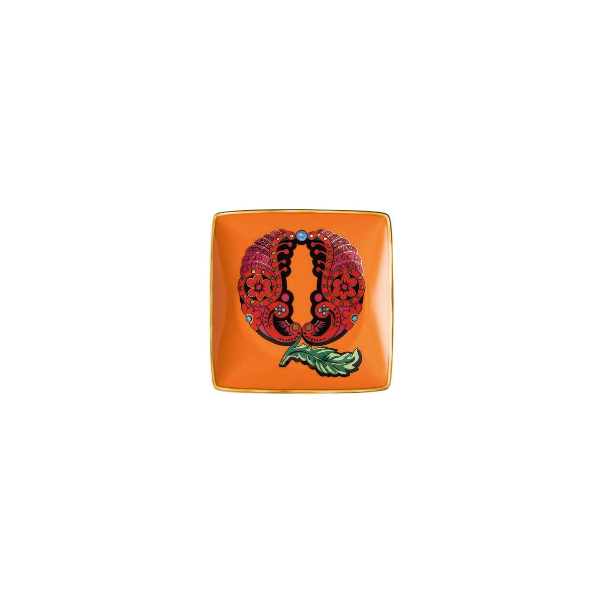 Versace Holiday Alphabet Canape Dish - Q