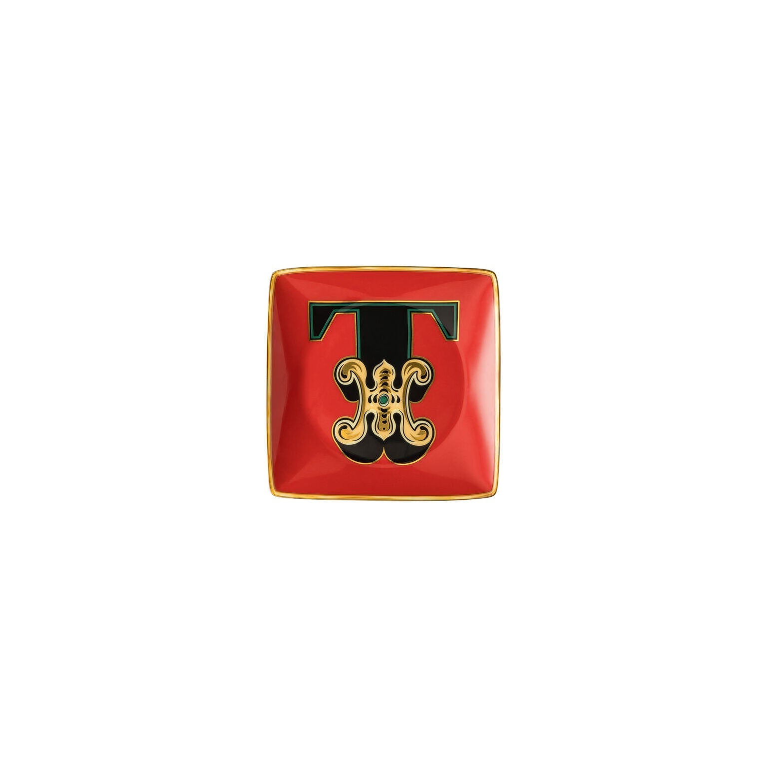Versace Holiday Alphabet Canape Dish - T