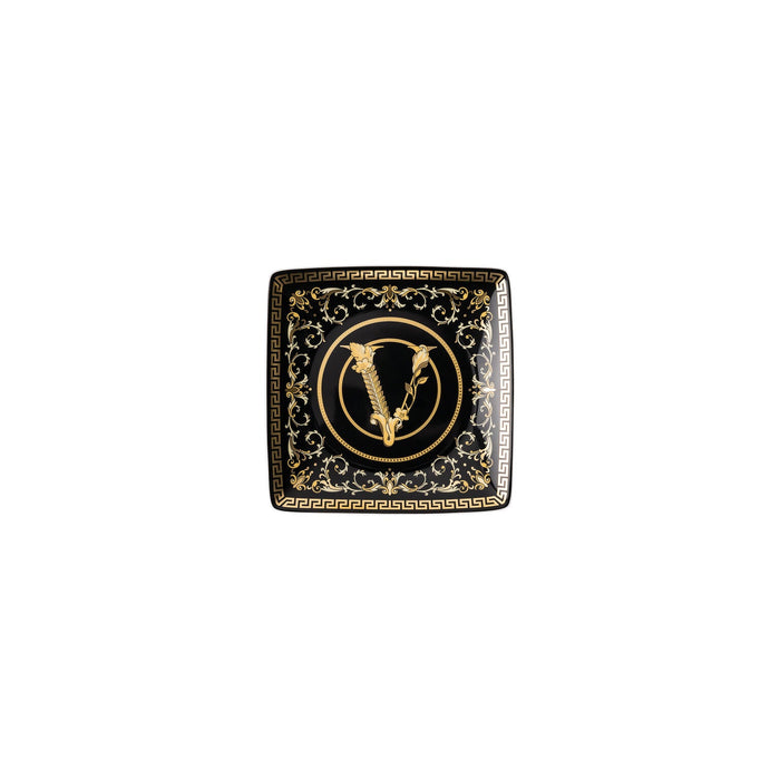 Versace Virtus Gala Canape Dish - Black