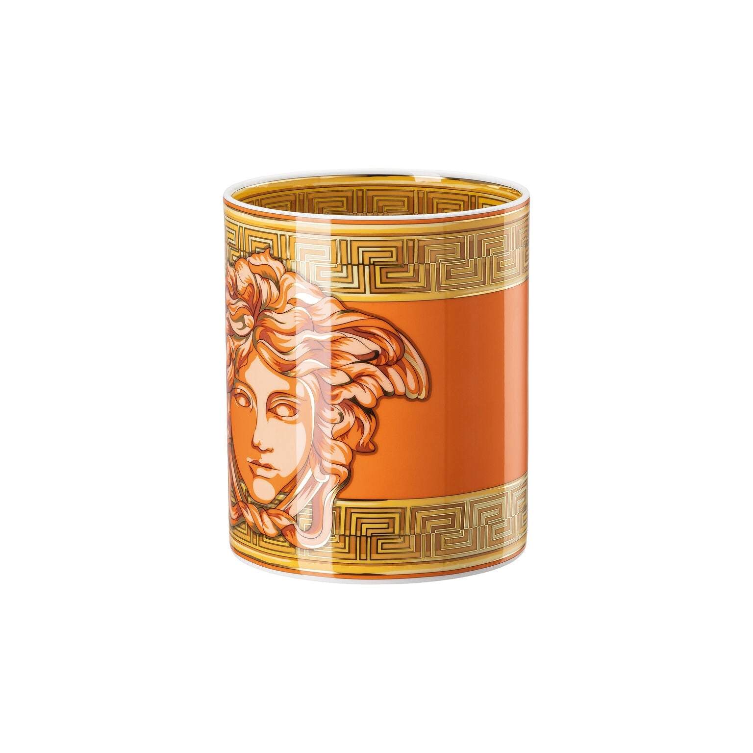 Versace Medusa Amplified Vase - Orange Coin
