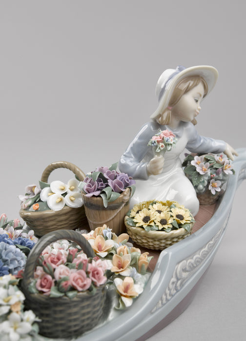 Lladro Flowers Forever Girls Sculpture