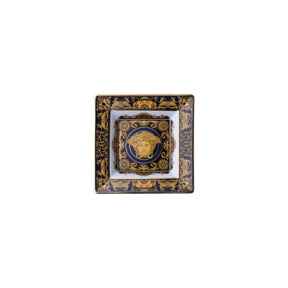 Versace Medusa Tray - Blue - 5.5 Inch