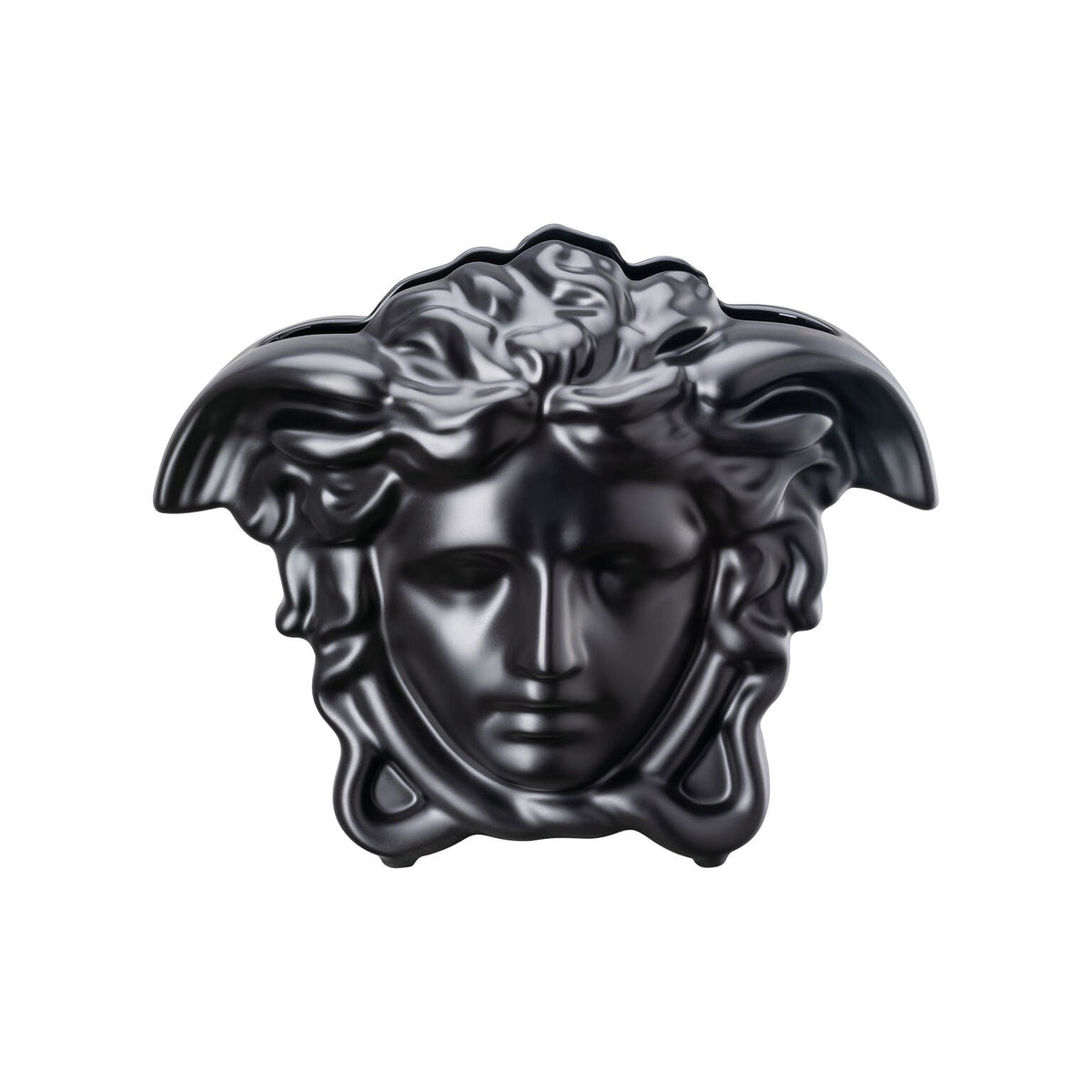 Versace Medusa Grande Vase Black - 8.25 Inch