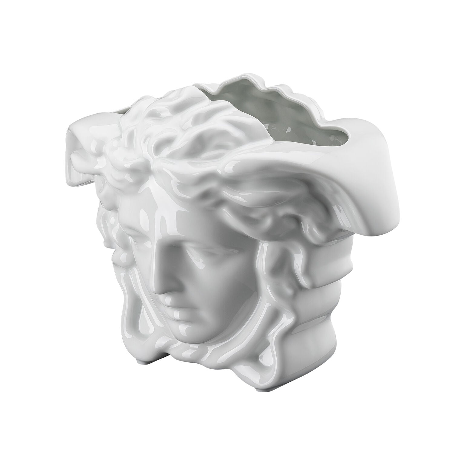 Versace Medusa Grande Vase White - 8.25 Inch
