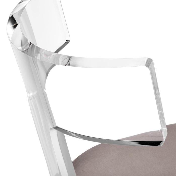 Interlude Tristan Acrylic Klismos Chair