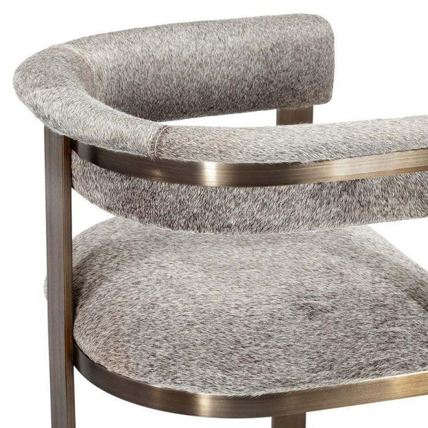 Interlude Darcy Hide Counter Stool