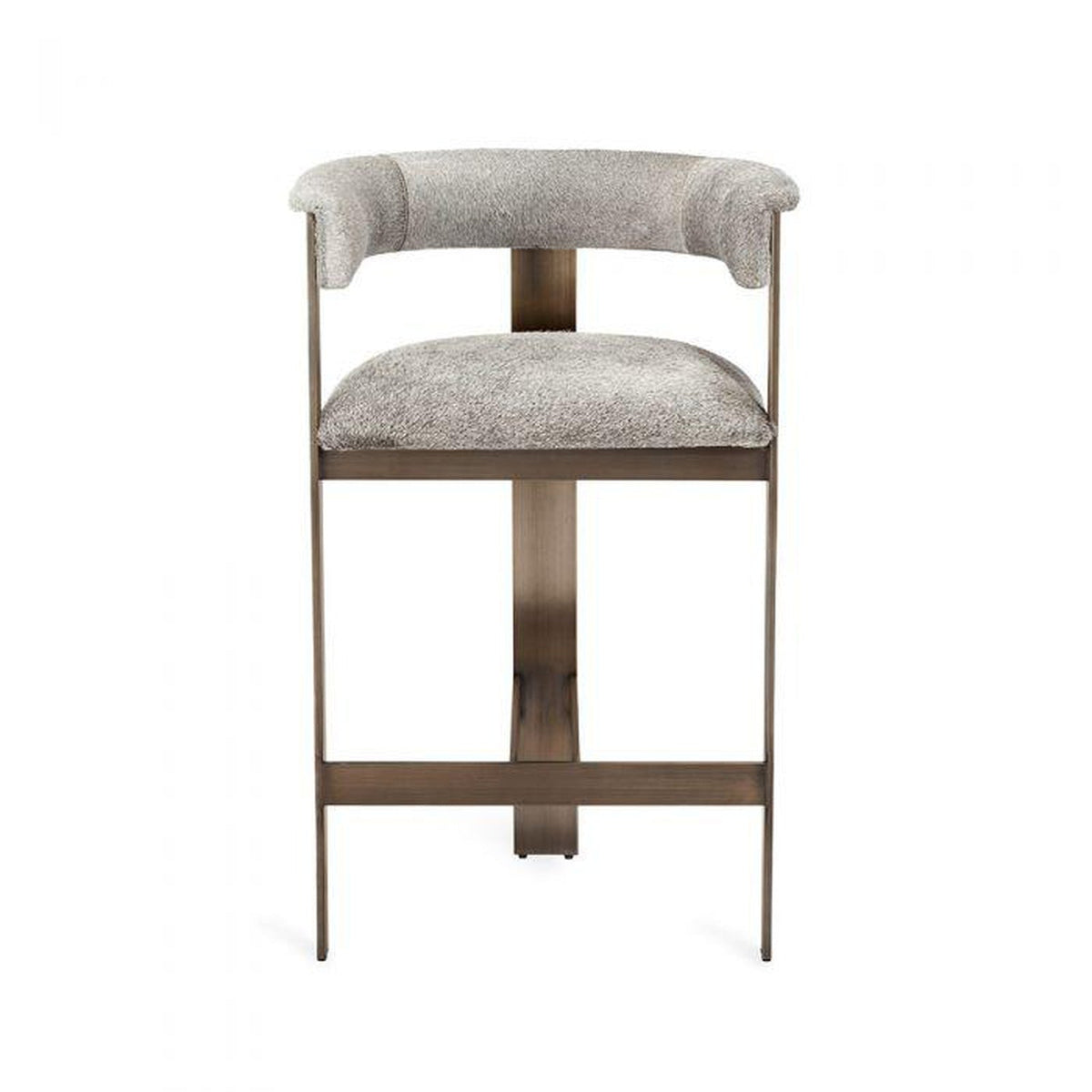 Interlude Darcy Hide Counter Stool