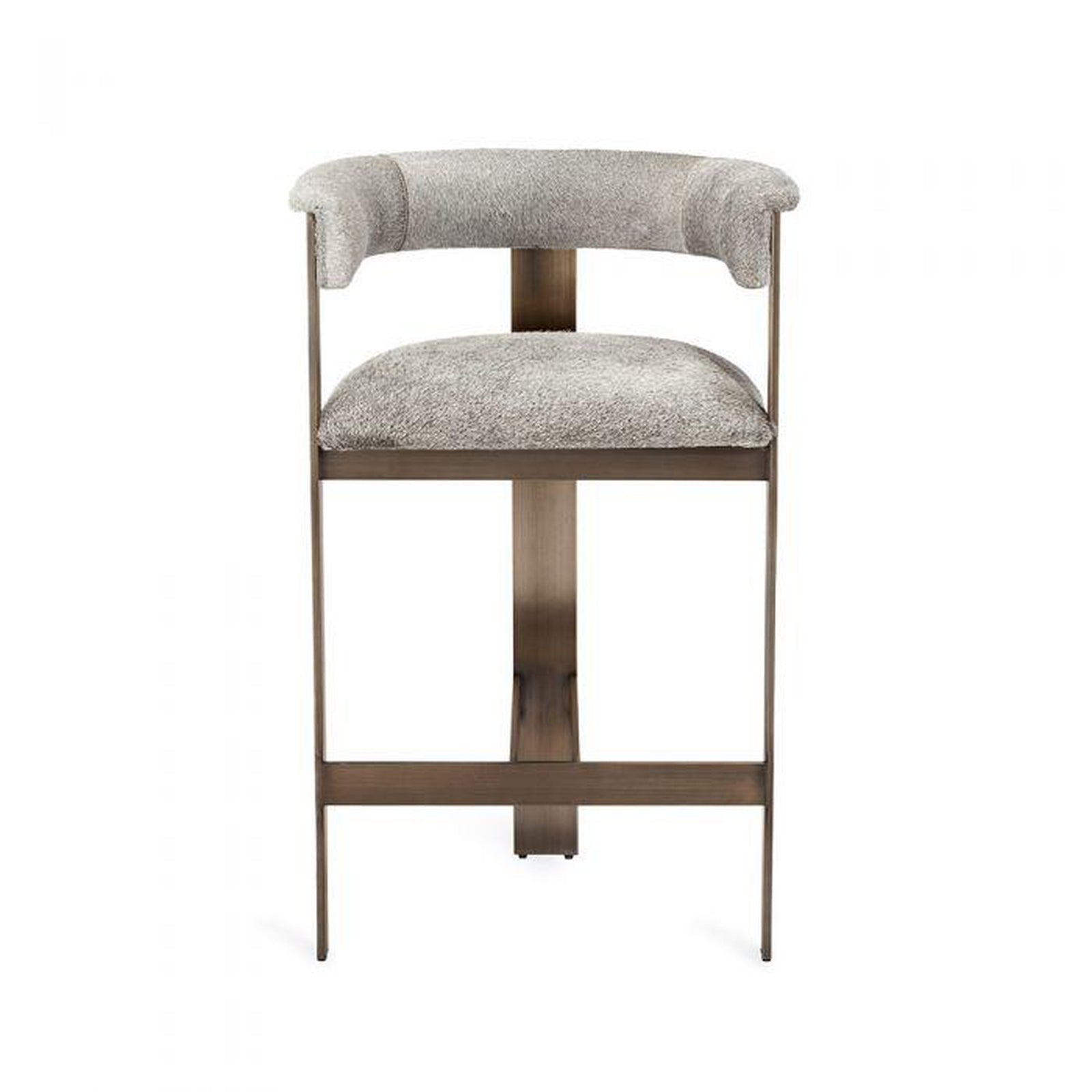 Interlude Darcy Hide Counter Stool