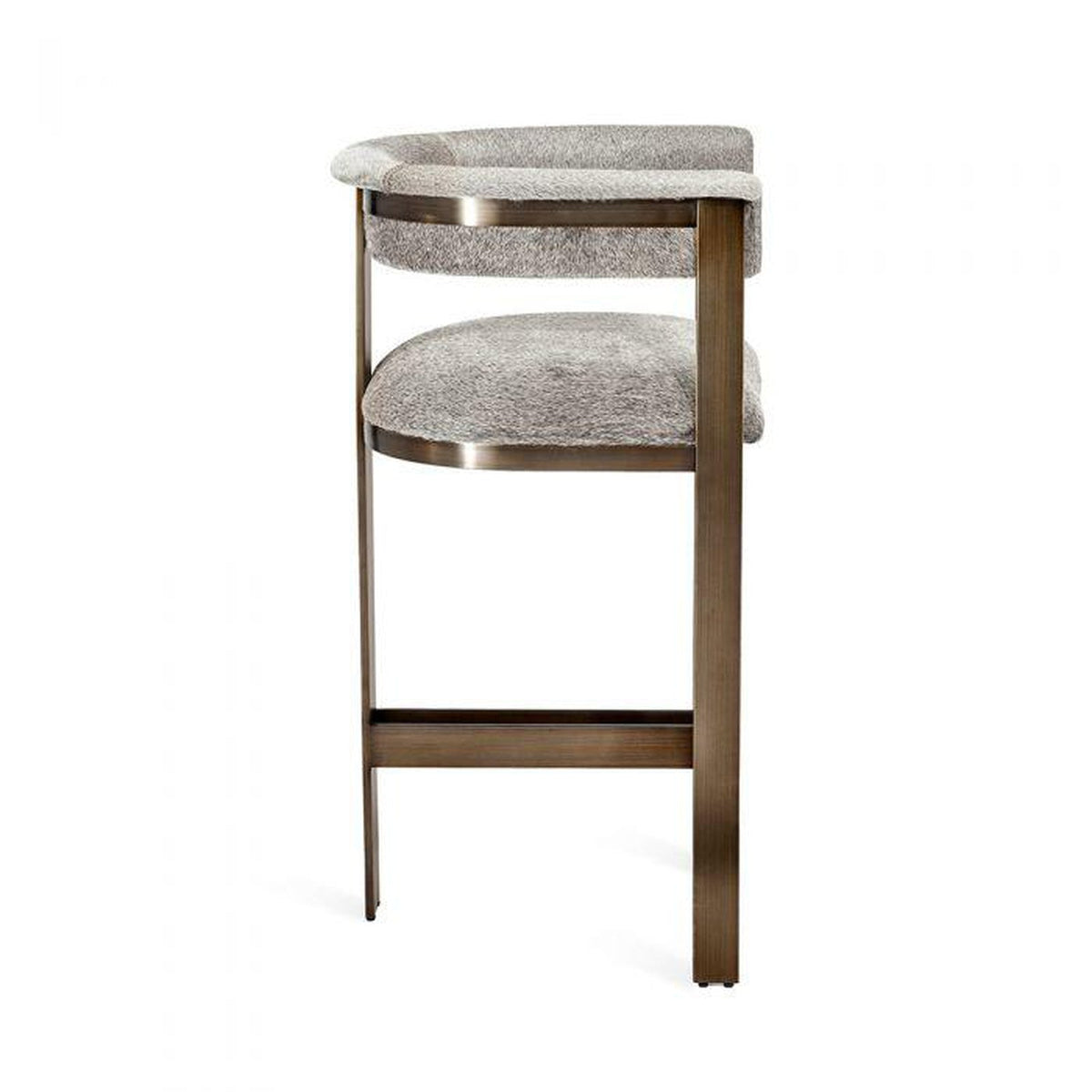 Interlude Darcy Hide Counter Stool