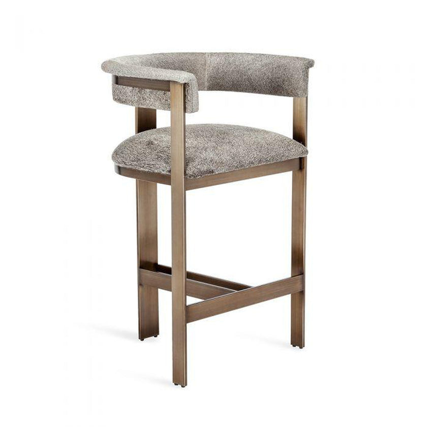 Interlude Darcy Hide Counter Stool