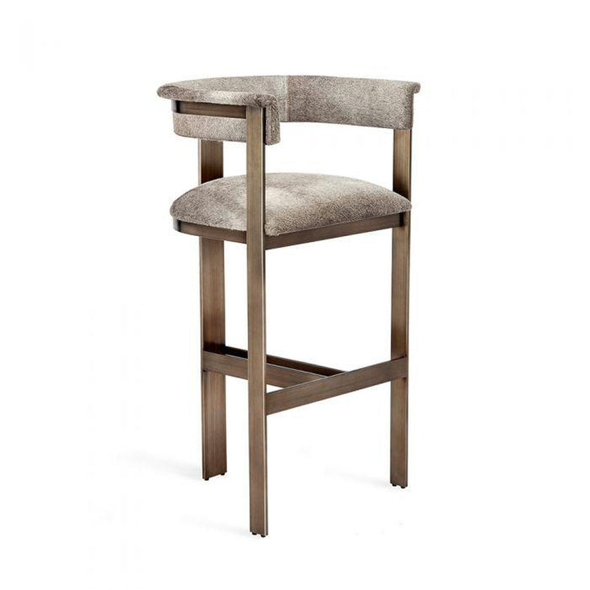 Interlude Darcy Hide Bar Stool