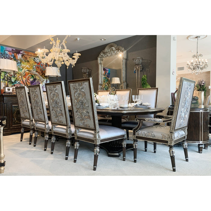Marge Carson Grand Traditions Dining Table + 8 Chairs Floor Sample