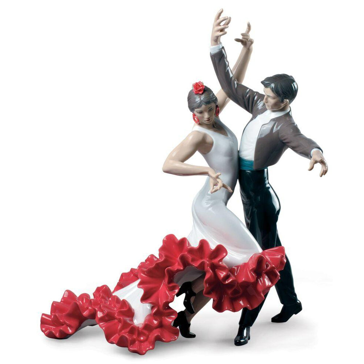 Lladro Flamenco dancers Couple Figurine