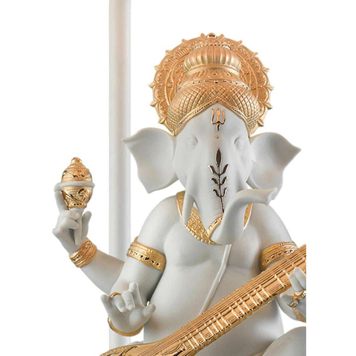 Lladro Veena Ganesha Table Lamp Golden Luster (US)