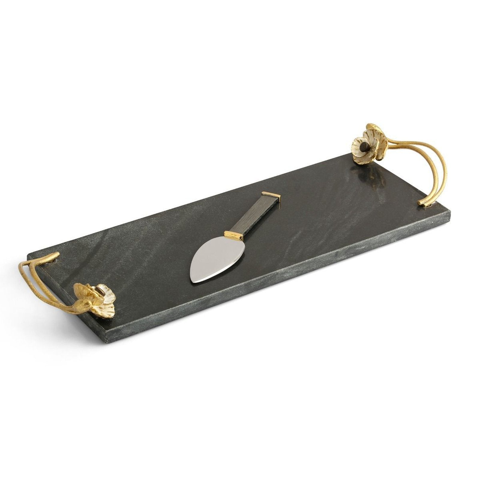 Michael Aram Anemone Small Cheese Board W/ Spreader