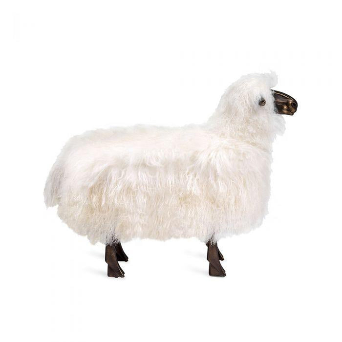 Interlude Phillippe Sheep Sculpture - Ivory