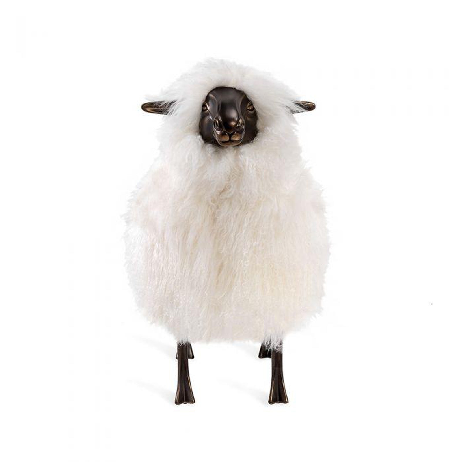 Interlude Phillippe Sheep Sculpture - Ivory