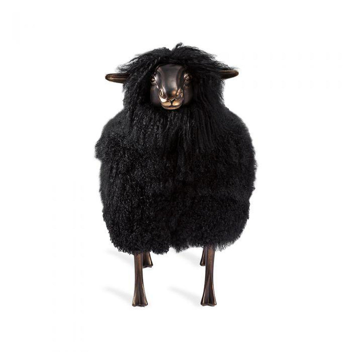 Interlude Leon Sheep Sculpture - Black