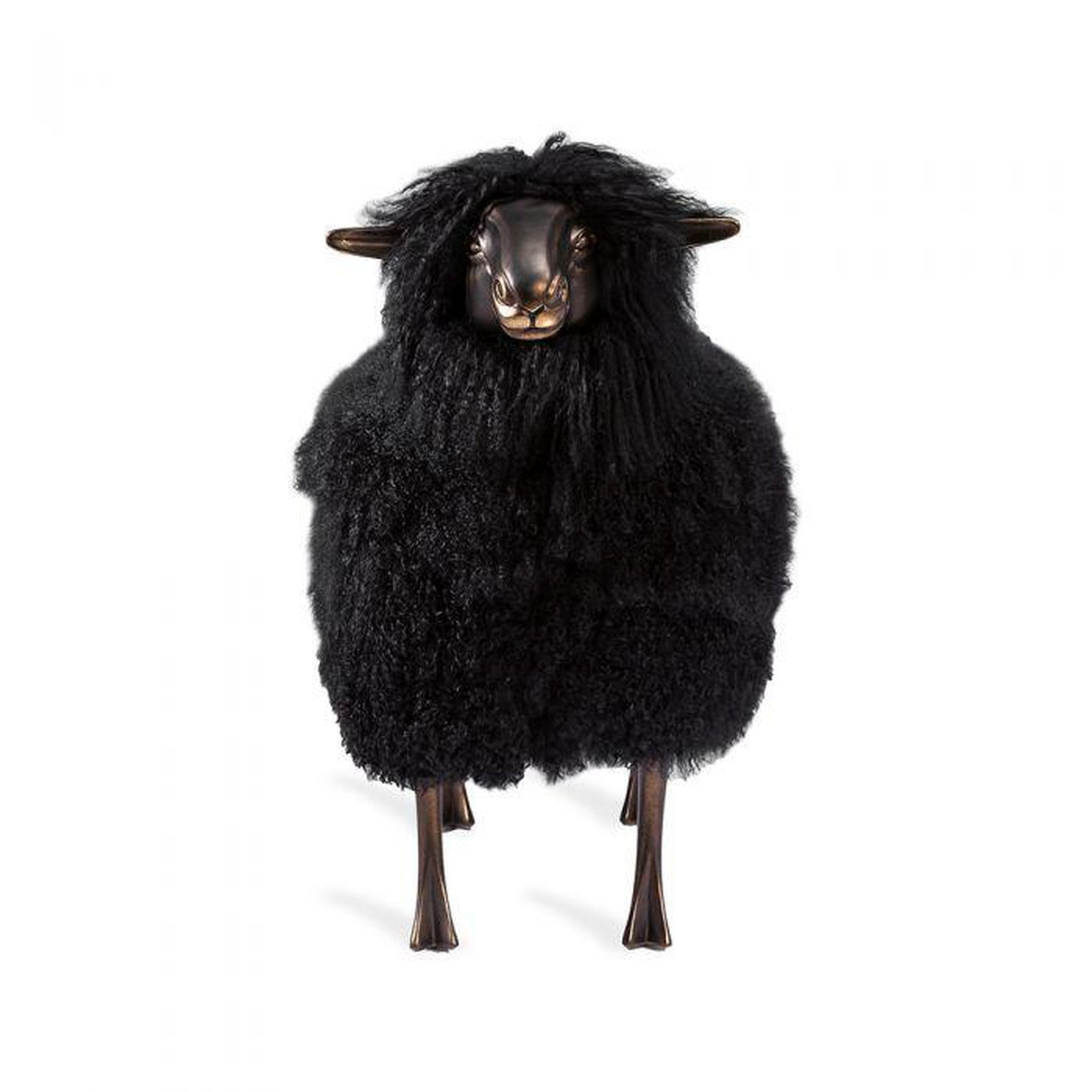 Interlude Leon Sheep Sculpture - Black