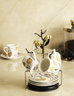 Michael Aram Pomegranate Demitasse Set with Stand