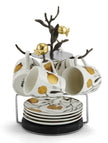 Michael Aram Pomegranate Demitasse Set with Stand