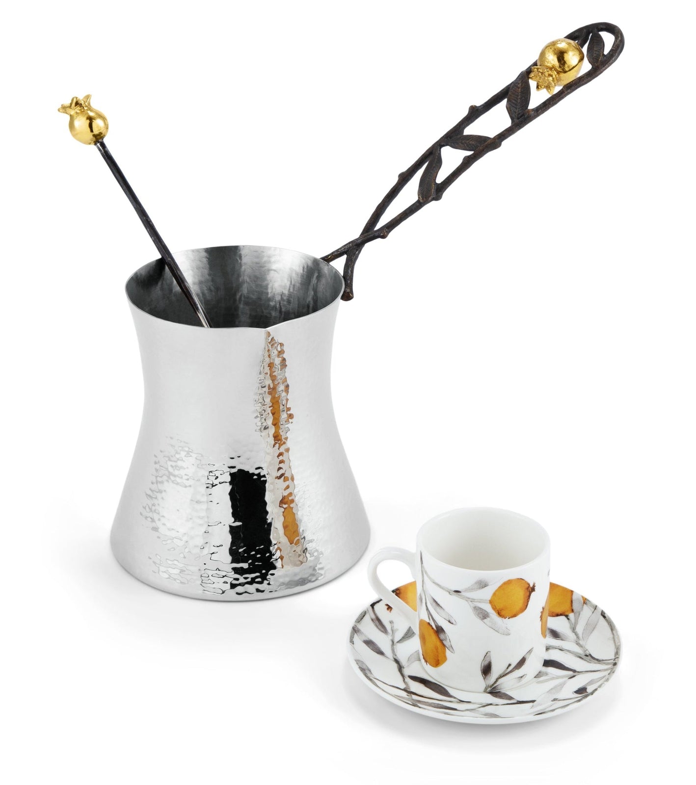Michael Aram Pomegranate Coffee Pot & Demitasse Set