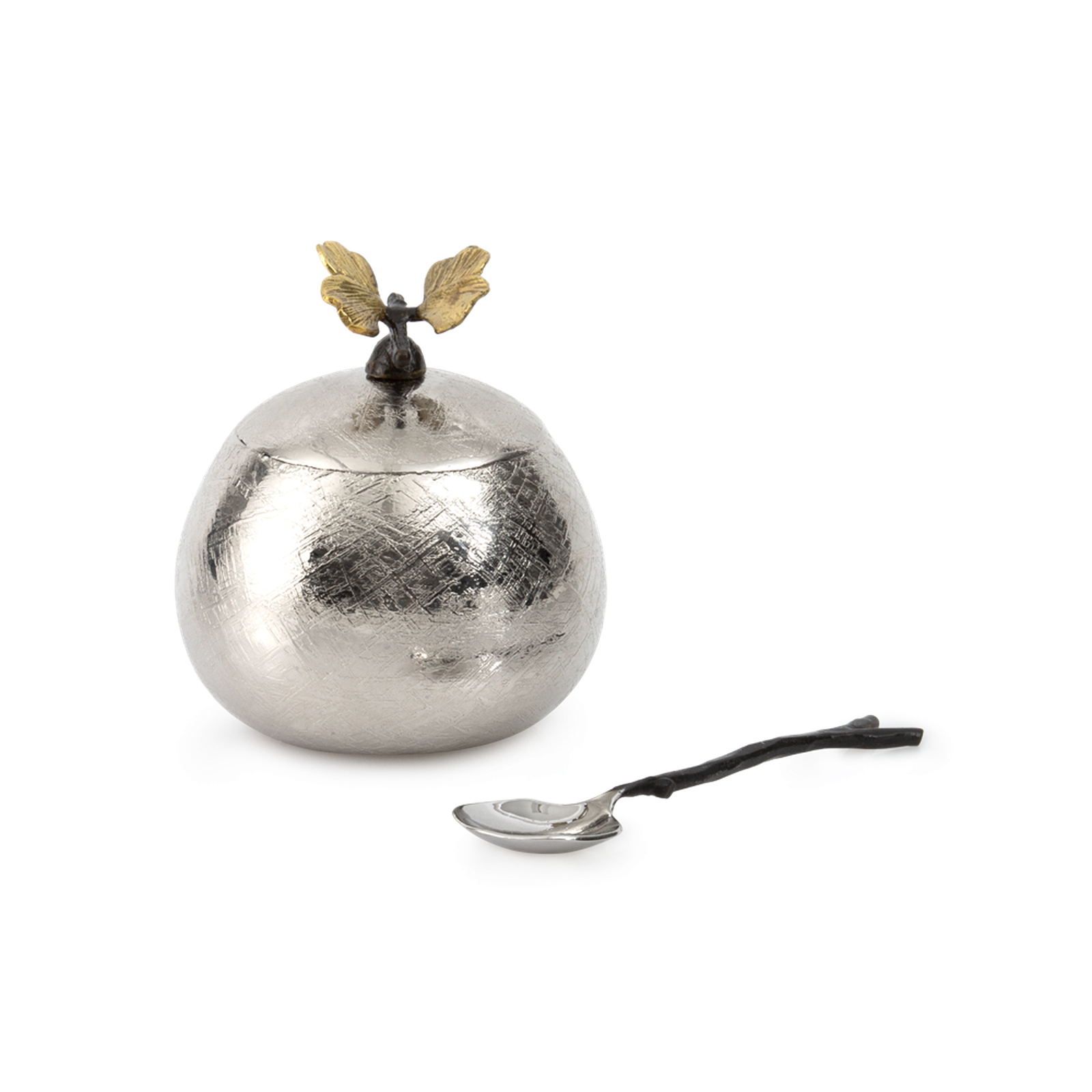 Michael Aram Butterfly Ginkgo Pot W/ Spoon