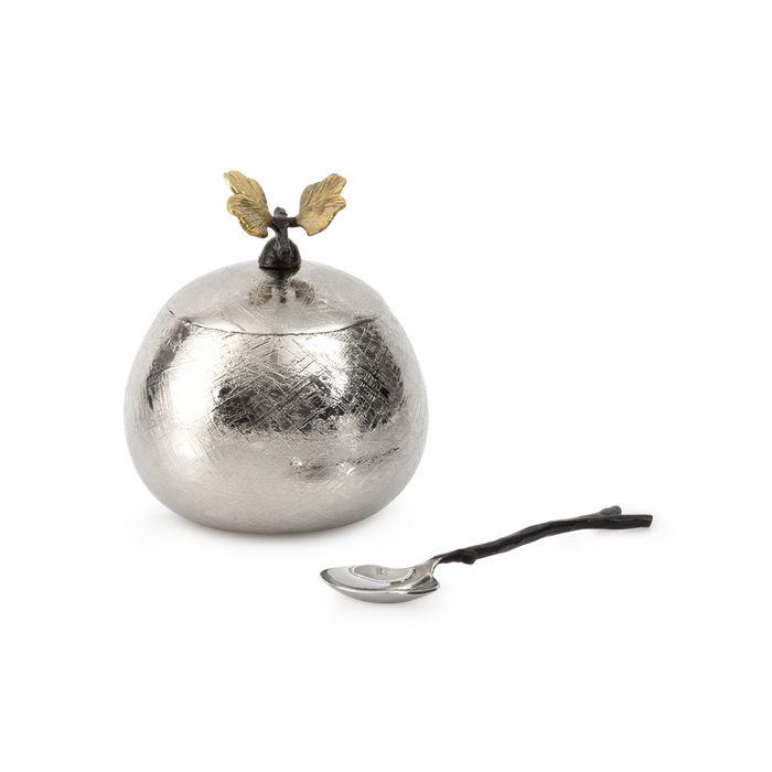 Michael Aram Butterfly Ginkgo Pot W/ Spoon