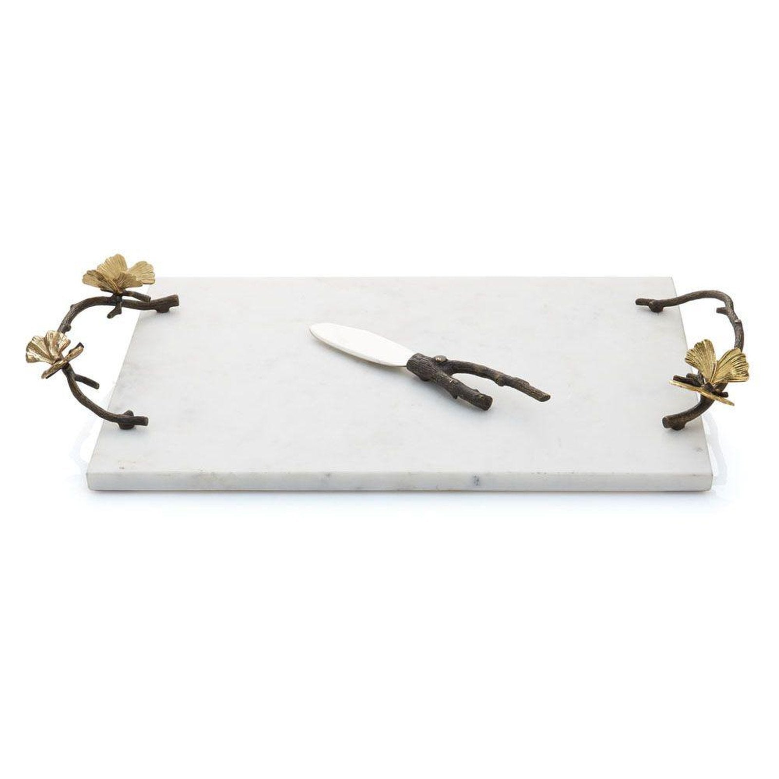 Michael Aram Butterfly Ginkgo Cheese Board w/ Knife