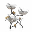Michael Aram Butterfly Ginkgo Triple Bowl Set w/ Spoons